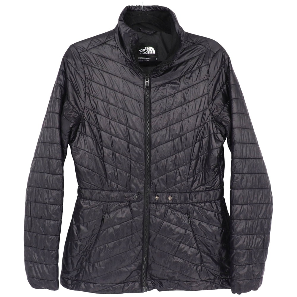 The North Face Women's Size S  Black Quilted Lightweight Jacket Mid-Length